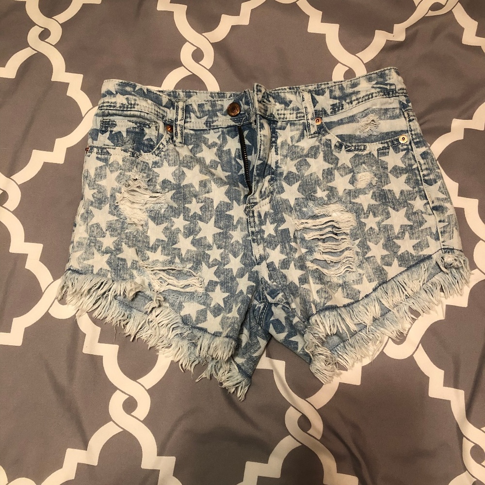 Stars and Stripes Jean Shorts
